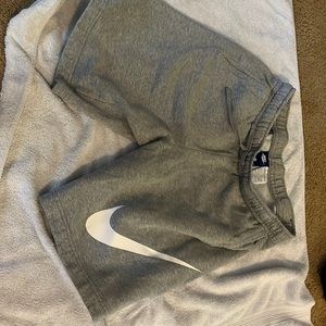 Gray Nike shorts in a medium